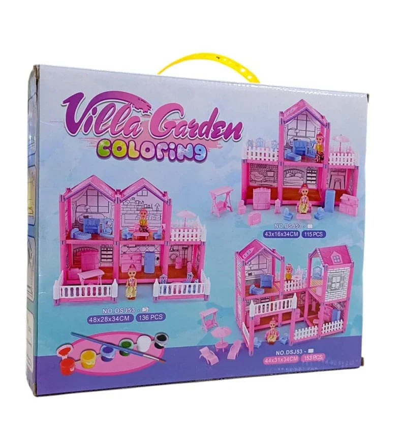 DreamVilla - Villa Dollhouse Playset| دريم فيلا - مجموعة ألعاب بيت الدمى (فيلا)