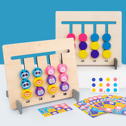 Logico Four color game - Animals/ Colored Discs  Animals