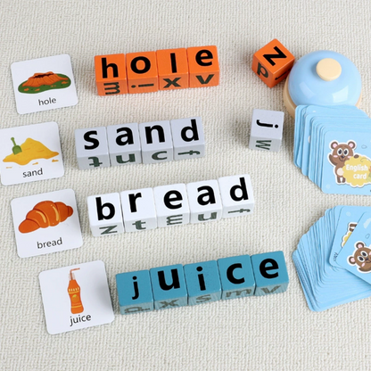 Word spelling game WOOD