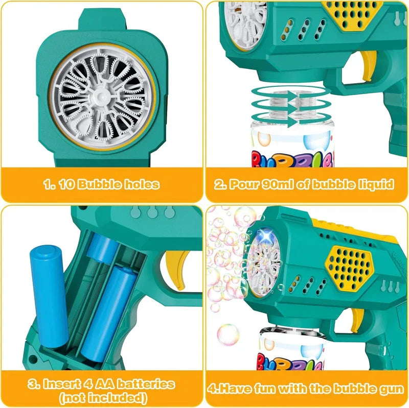 Automatic Bubble Maker Gun | مسدس فقاعات الصابون الأوتوماتيكي