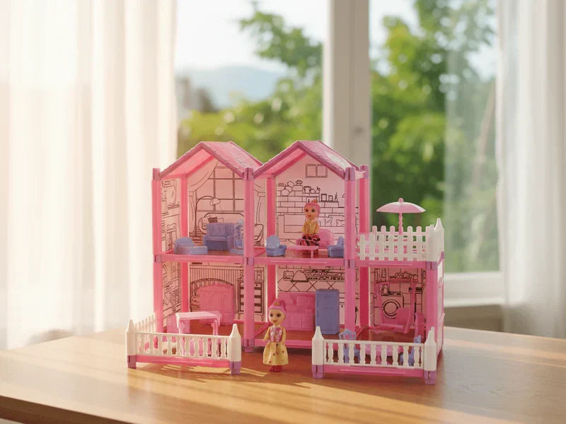 DreamVilla - Villa Dollhouse Playset| دريم فيلا - مجموعة ألعاب بيت الدمى (فيلا)
