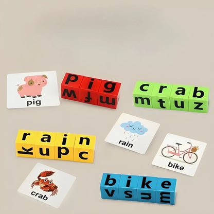 Alphabet spelling game plastic